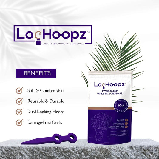 Loc Hoopz for Long Hair & Loc Hoopz for Short Hair 
